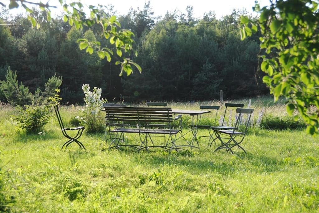 Romantisches Studio Am Waldesrand Mit Gartensauna Schwarz Luaran gambar